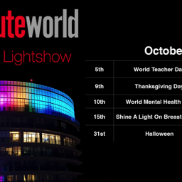 Light show plan for October 2023. 