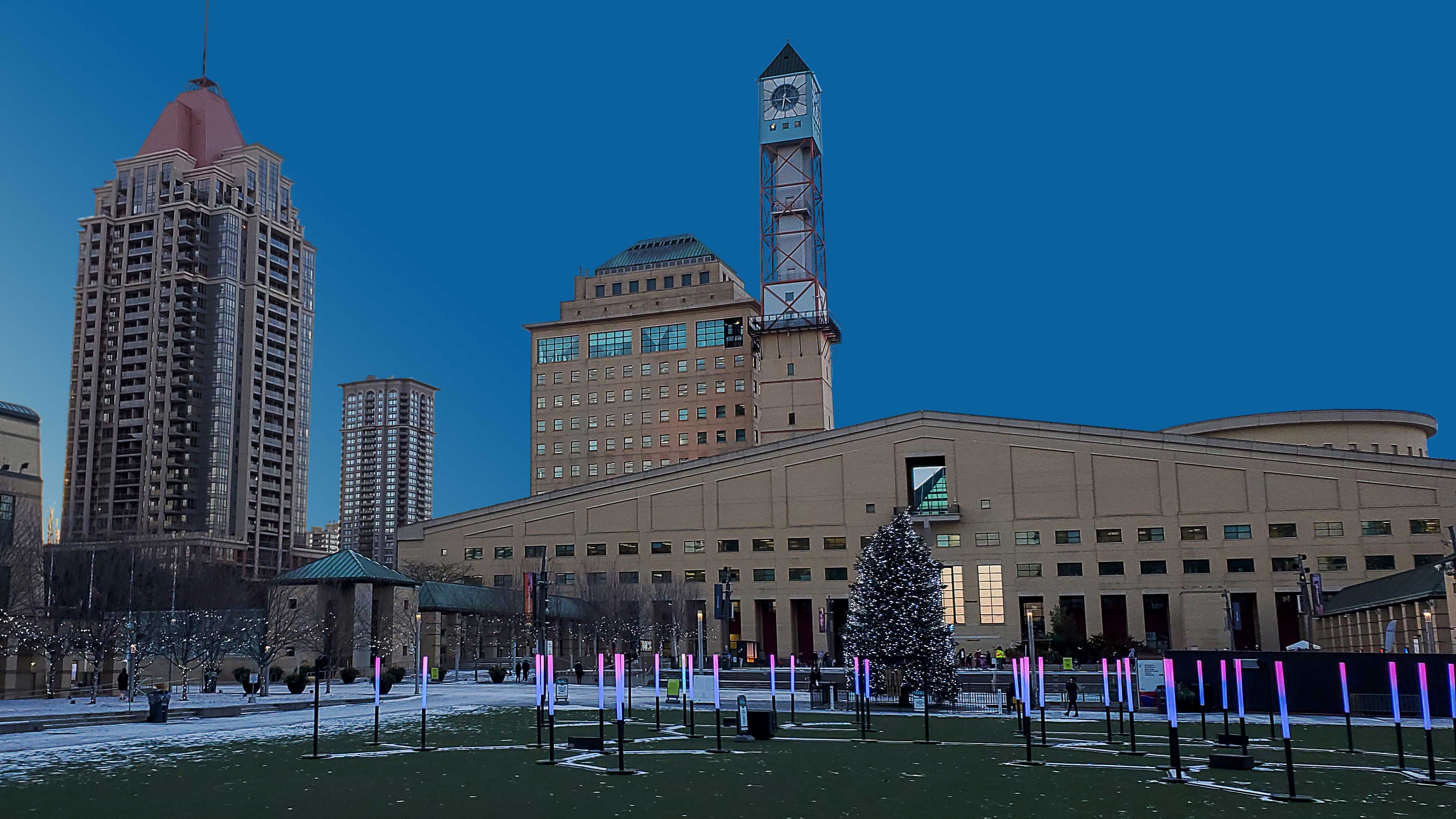 Celebration Square, Mississauga, Ontario - December 2020