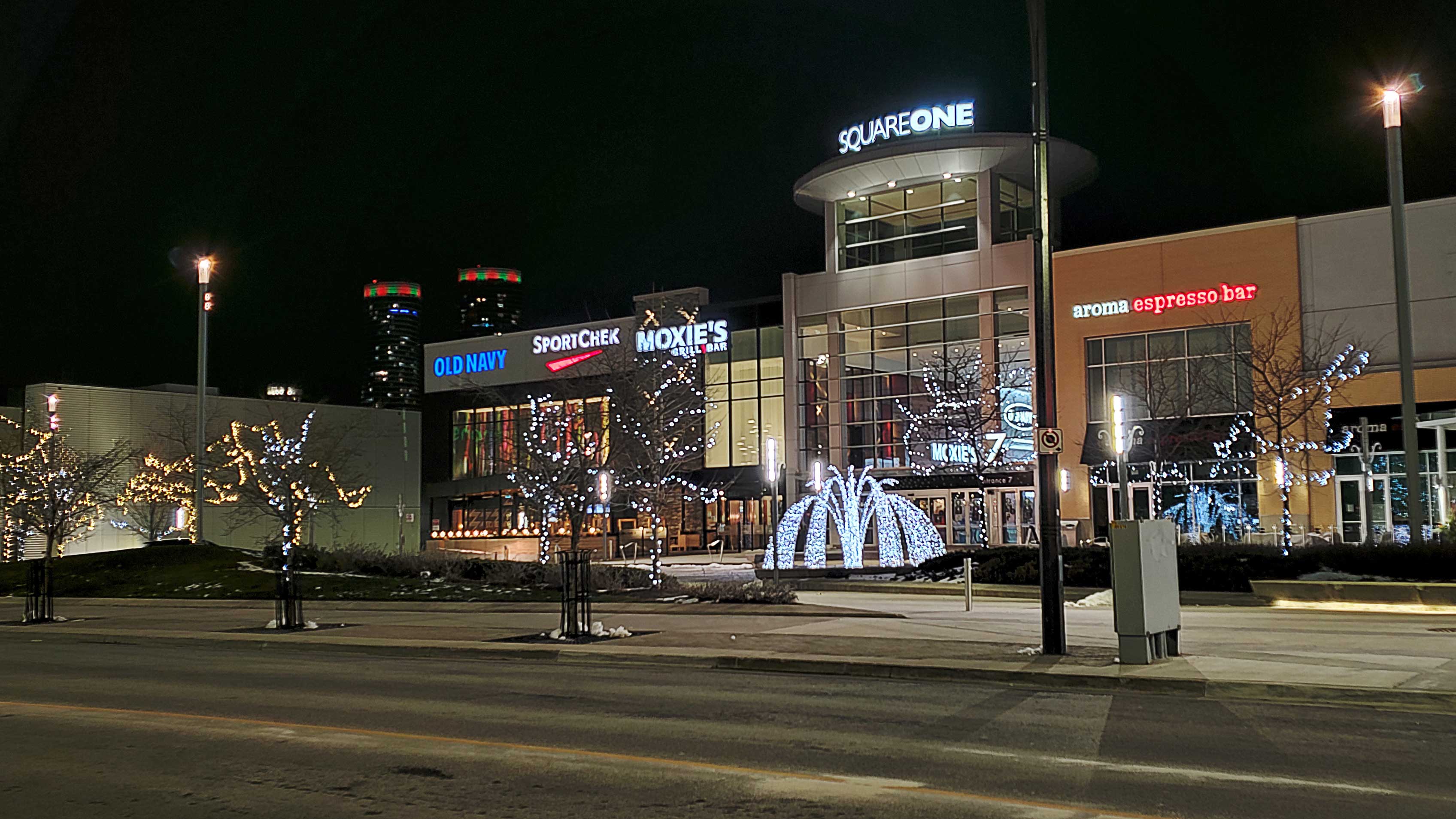 Square One Shopping Centre with 50 and 60 Absolute World in the background